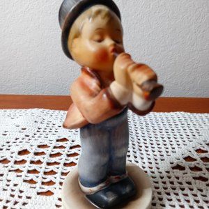 Vintage Napco Figurine Boy Playing Flute